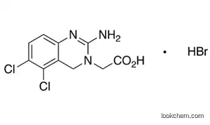 Molecular Structure of 1194434-39-3 (2-AMino-5,6-dichloro-3(4H)-quinazoline Acetic Acid HydrobroMide 
(Anagrelide IMpurity B))
